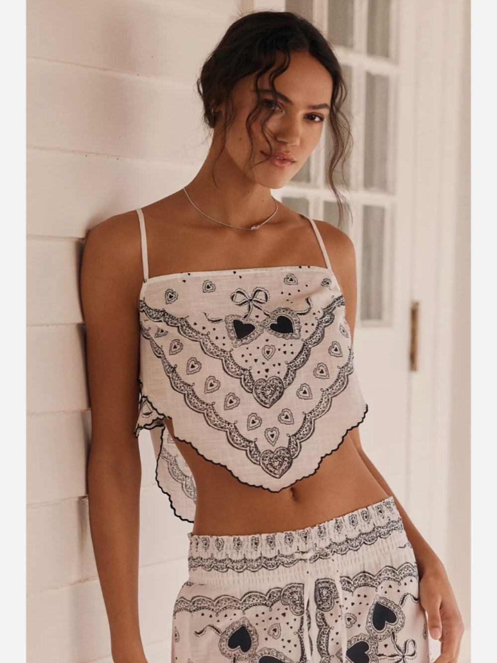 NWT ANTHROPOLOGIE LYREBIRD SCALLOPED HANKY HEM CAMI TOP
